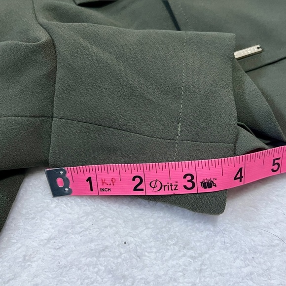 Ted Baker London Olive Tie Waist Paper Bag Trouser Shorts - Size 0 (27") - Picture 5 of 13